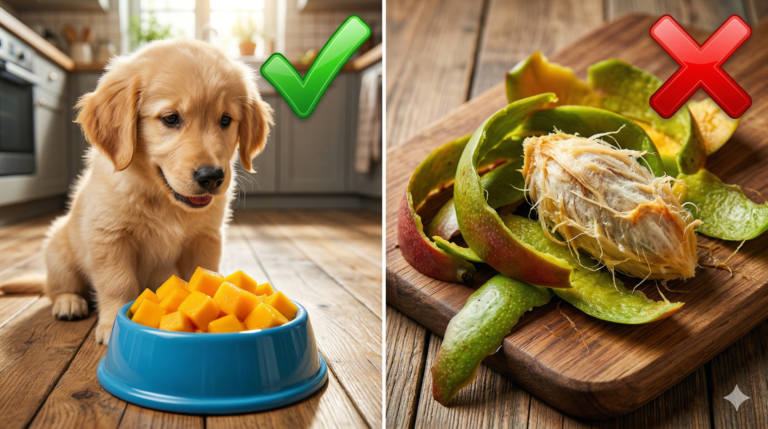 los perros pueden comer mango