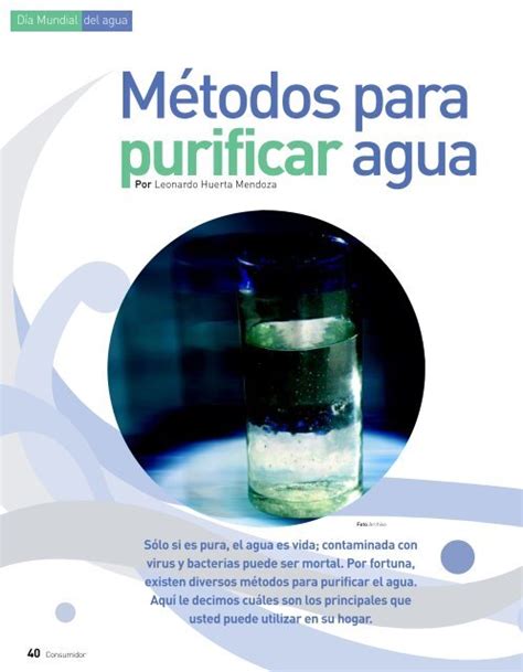 Purificar Agua Potable: Métodos y Consejos Útiles