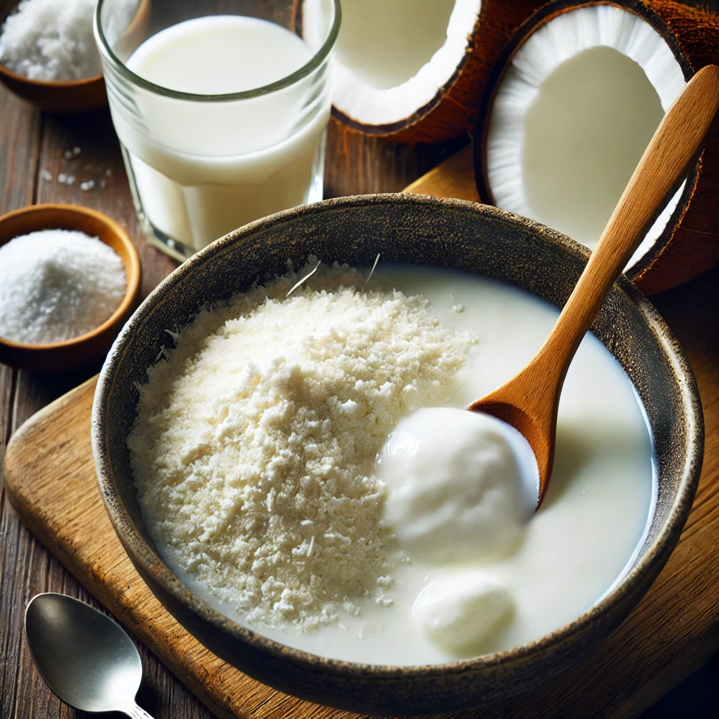 Preparar el Coco en Polvo
